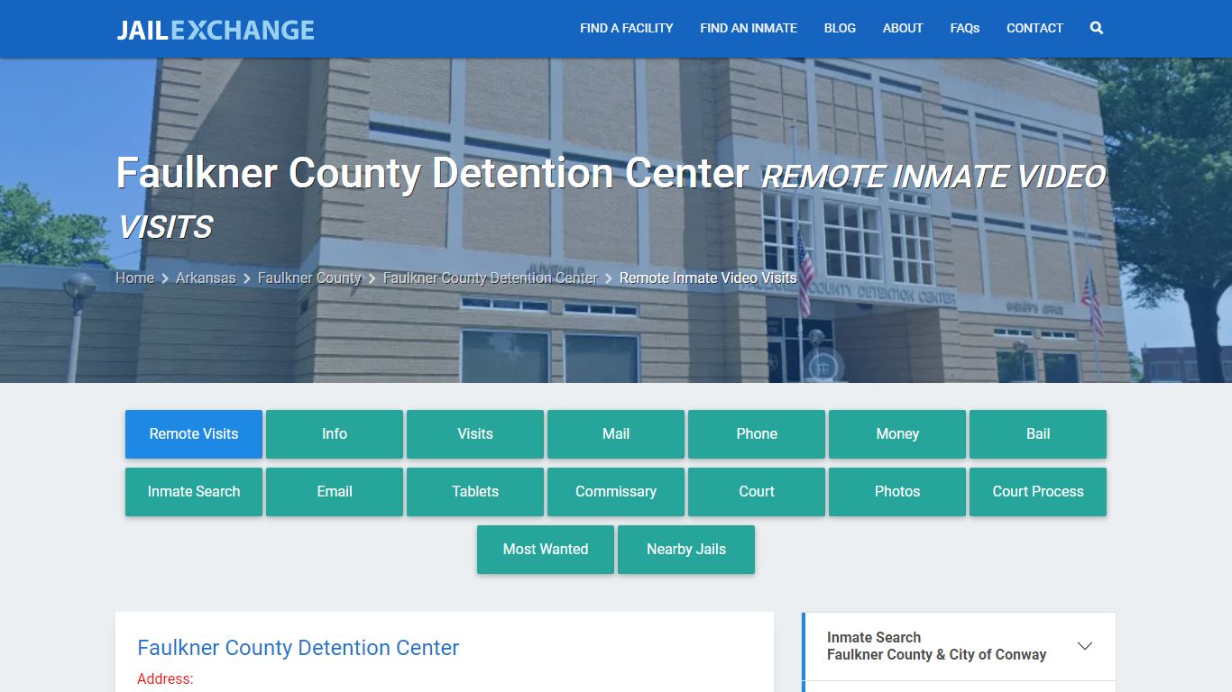 Video Visitation - Faulkner County Detention Center, AR - Jail Exchange
